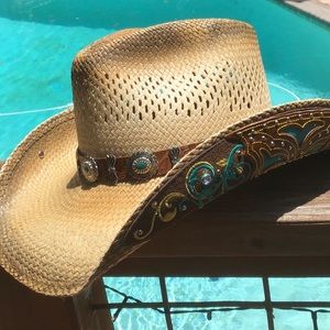 NEW!!!  Stampede Women’s Western Straw Cowboy Hat